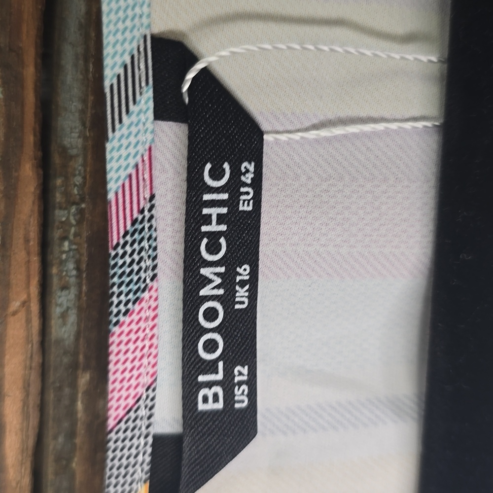 BloomChic Striped V-Neck Blouse - Picture 3 of 12
